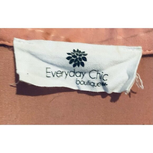 Everyday Chic Boutique Top Womens 1X Pink Beaded Fringe Button Up Western Boho - Picture 4 of 6